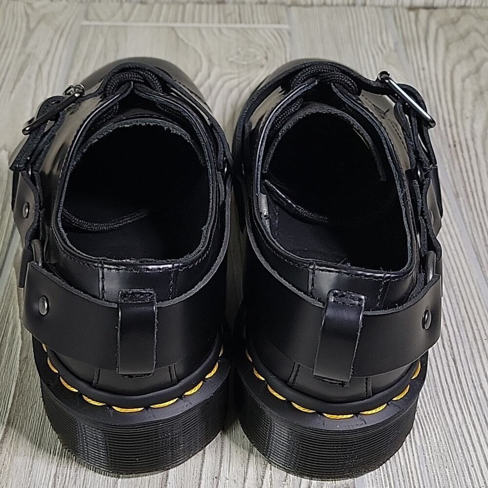 Dr. Martens Henree Polished Smooth Leather Buckle Shoes Mens Size 6 Womens 7 NEW - Picture 5 of 12